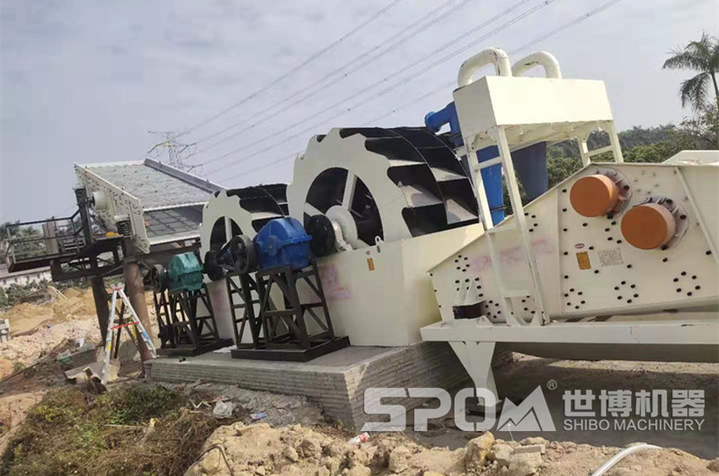 洗砂機搭配振動篩、細(xì)砂回收機